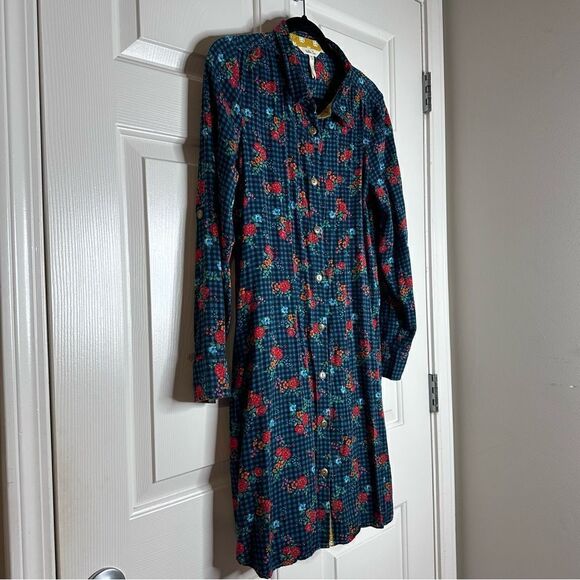 Matilda Jane Women’s Choose Your Own Path Fa La La Plaid Floral Dress Size S - Picture 2 of 13